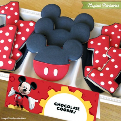Disney Mickey Mouse Clubhouse Editable Birthday Tent Cards